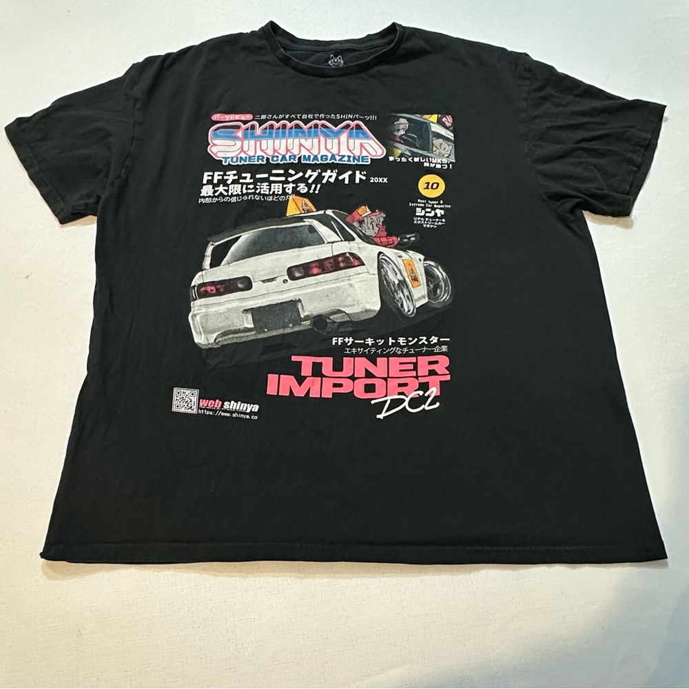 Shinya JDM Tuner Import Graphic Tee Black XL